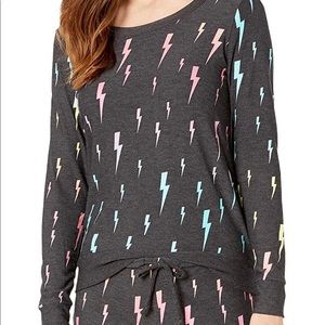 Chase Ombre Bolts Cozy Knit,Long Sleeve,sweatshirt